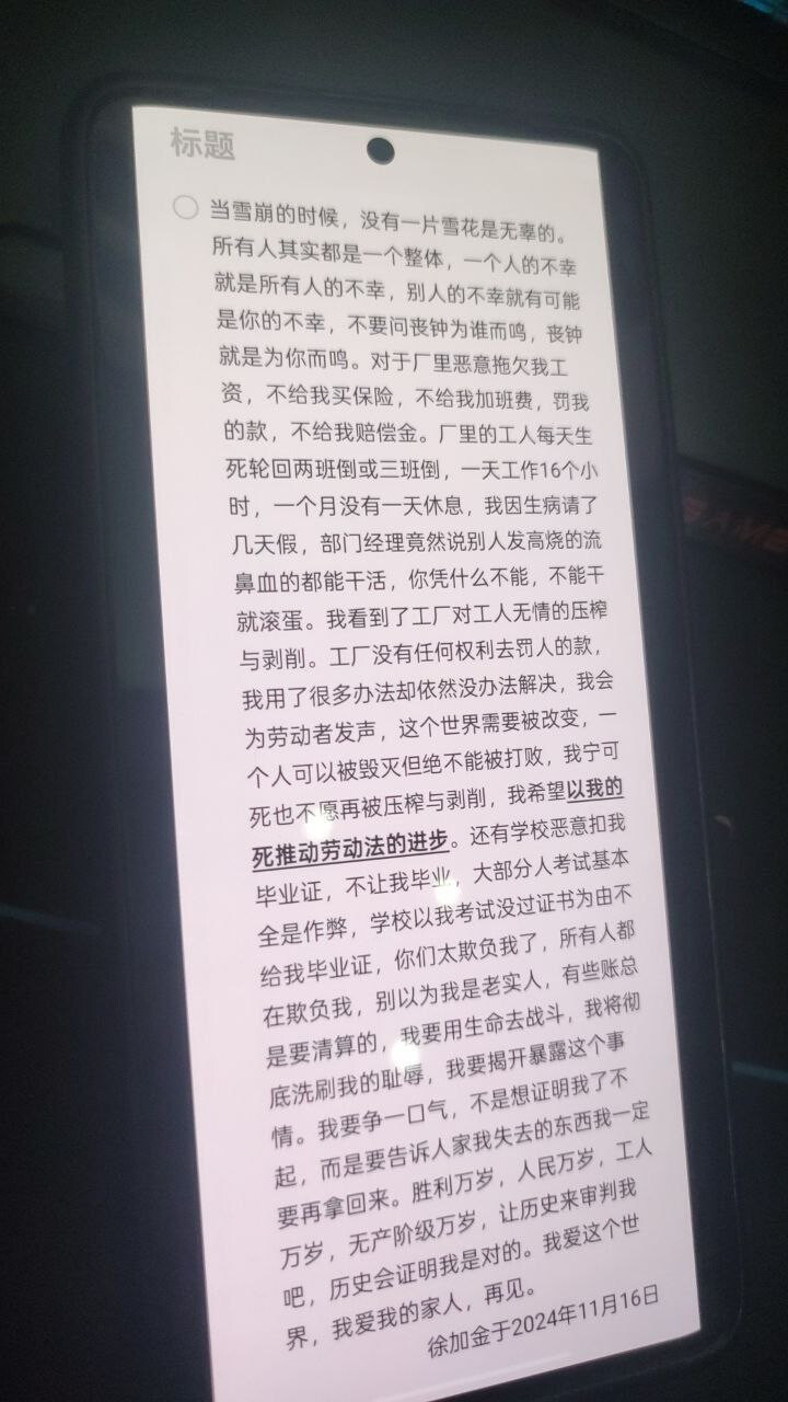 The picture shows a close-up shot of an e-reader screen displaying Chinese text in black on a light background. (Captioned by AI)